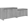 vidaXL Meuble TV Sonoma gris 146,5x35x50 cm Aggloméré