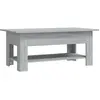 vidaXL Table basse Sonoma gris 102x55x42 cm Aggloméré