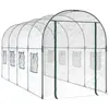 vidaXL Serre Transparent 160x400x190 cm PVC et acier enduit de poudre