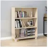vidaXL Bibliothèque HAMAR Marron miel 85x35x112 cm Bois de pin massif