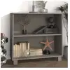 vidaXL Buffet HAMAR Gris clair 85x35x80 cm Bois massif de pin