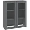 vidaXL Dessus de buffet HAMAR Gris foncé 85x35x100 cm Bois de pin