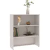 vidaXL Dessus de buffet HAMAR Blanc 85x35x100 cm Bois de pin massif