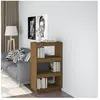 vidaXL Bibliothèque/Cloison Marron miel 60x35x103cm Bois de pin solide