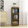 vidaXL Bibliothèque/Séparateur de pièce Marron miel Bois de pin massif