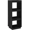vidaXL Bibliothèque/Séparateur de pièce Noir 40x35x103 cm Pin massif