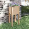 vidaXL Jardinière d'extérieur 31x31x70 cm Bois de pin massif