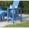 vidaXL Table de jardin Adirondack Bleu marine 38x38x46 cm PEHD