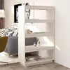 vidaXL Bibliothèque/Séparateur de pièce Blanc 80x35x135 cm Pin massif