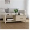 vidaXL Table basse HAMAR Marron miel 100x55x35 cm Bois massif de pin