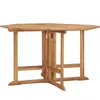 vidaXL Table à dîner de jardin pliable 110x110x75 cm Teck massif