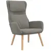 vidaXL Chaise de relaxation Gris clair Velours