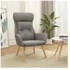 vidaXL Chaise de relaxation Gris clair Tissu