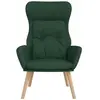 vidaXL Chaise de relaxation Vert foncé Tissu