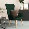 vidaXL Chaise de relaxation Vert foncé Tissu