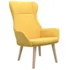 vidaXL Chaise de relaxation Jaune moutarde Tissu