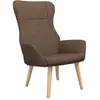 vidaXL Chaise de relaxation Marron Tissu
