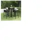 vidaXL Ensemble de bar de jardin 5 pcs - Noir