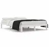 vidaXL Cadre de lit Blanc Bois de pin massif 140x190 cm