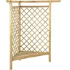vidaXL Pergola d'angle avec banc 166x81x174 cm Bois de pin imprégné