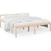 vidaXL Lit pour personne âgée 200x200 cm bois massif de pin