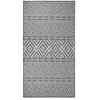 vidaXL Tapis à tissage plat d'extérieur 80x150 cm Rayures bleues