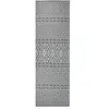 vidaXL Tapis à tissage plat d'extérieur 80x250 cm Rayures bleues