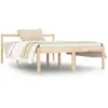 vidaXL Lit pour personne âgée 135x190 cm double bois massif pin