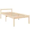 vidaXL Lit pour personne âgée 75x190 cm bois massif de pin
