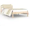 vidaXL Cadre de lit Bois de pin massif 100x200 cm