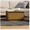 vidaXL Table basse Marron miel 55x56x32 cm Bois massif de pin