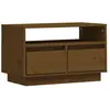 vidaXL Meuble TV Marron miel 60x35x37 cm Bois de pin massif