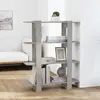 vidaXL Bibliothèque/Séparateur de pièce Gris béton 100x30x123,5 cm