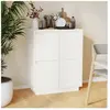 vidaXL Buffet Blanc 60x34x75 cm Bois massif de pin