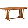 vidaXL Table de jardin 200x100x75 cm Bois d'eucalyptus solide