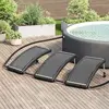 vidaXL Panneaux de chauffage solaire de piscine courbés 3 pcs 110x65cm