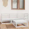 vidaXL Armoires murales 2 pcs Blanc 30x30x80 cm Bois de pin massif