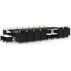 vidaXL Ensemble à dîner de jardin coussins 21 pcs Noir Résine tressée