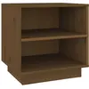 vidaXL Tables de chevet 2pcs Marron miel 40x34x40cm Bois de pin solide