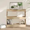 vidaXL Bibliothèque/Séparateur de pièce Chêne sonoma 80x30x72 cm