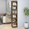 vidaXL Bibliothèque/Séparateur de pièce Chêne fumé 40x30x198 cm