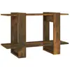vidaXL Bibliothèque/Séparateur de pièce Chêne fumé 80x30x51 cm
