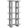 vidaXL Bibliothèque/Séparateur de pièce Sonoma gris 80x30x160 cm