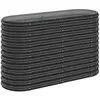 vidaXL Lit surélevé de jardin Acier enduit de poudre Anthracite