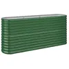 vidaXL Lit surélevé de jardin Acier enduit de poudre 152x40x68 cm Vert