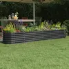 vidaXL Lit surélevé de jardin Acier enduit de poudre Anthracite