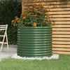 vidaXL Jardinière de jardin Acier enduit de poudre 80x80x68 cm Vert
