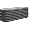 vidaXL Lit surélevé de jardin Acier enduit de poudre Anthracite