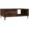 vidaXL Table basse Chêne fumé 90x60x35 cm Aggloméré