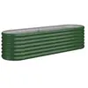 vidaXL Lit surélevé de jardin Acier enduit de poudre 152x40x36 cm Vert